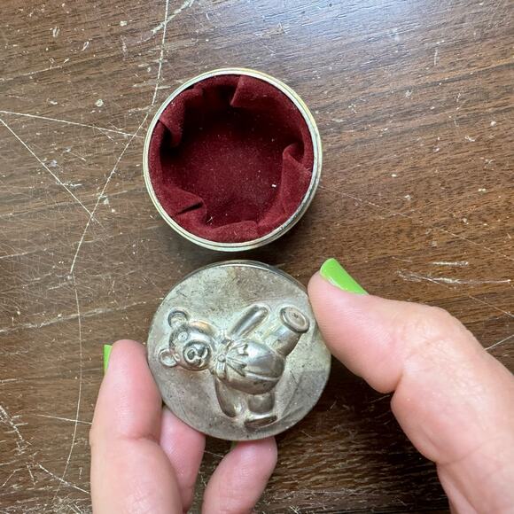 Vintage Silver Boby Fork & Spoon Velvet lined first Curl & First tooth keepsakes - Picture 7 of 7